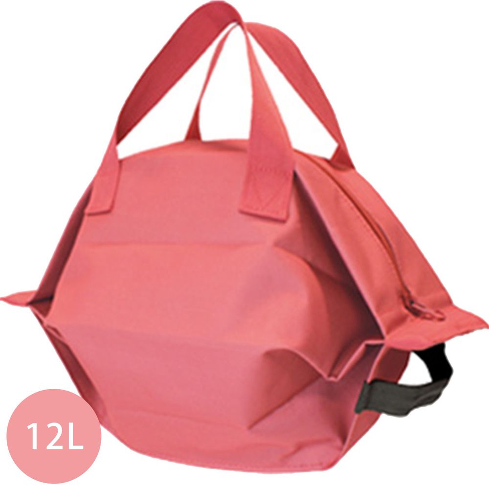 日本 MARNA - Shupatto 秒收簡易保冷購物袋-玫瑰粉 (M(35x28cm))-耐重5kg / 12L