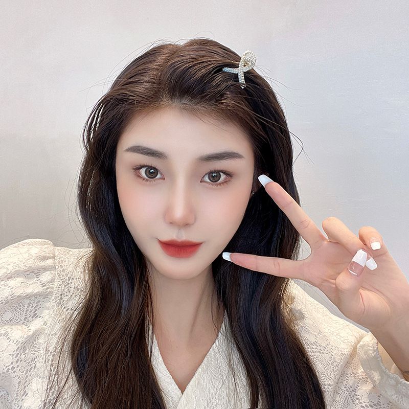 質感珍珠造型小爪夾-小半圓