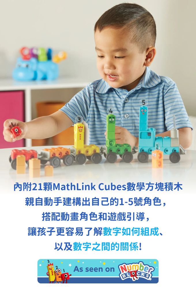 【美國hand2mind】Numberblocks數字積木 數字小火車遊戲組