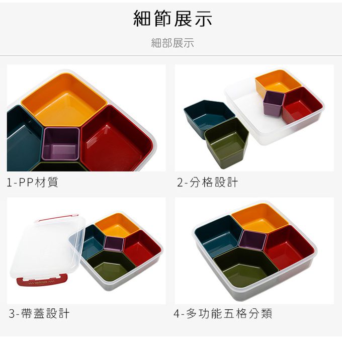 日本 INOMATA - 日本製彩色多格野餐便當盒