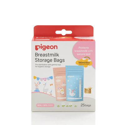 貝親 Pigeon - 母乳冷凍袋180ml/25入可愛動物