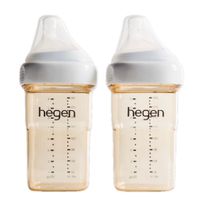 hegen - 金色奇蹟PPSU多功能方圓型寬口奶瓶-雙瓶組-240ml