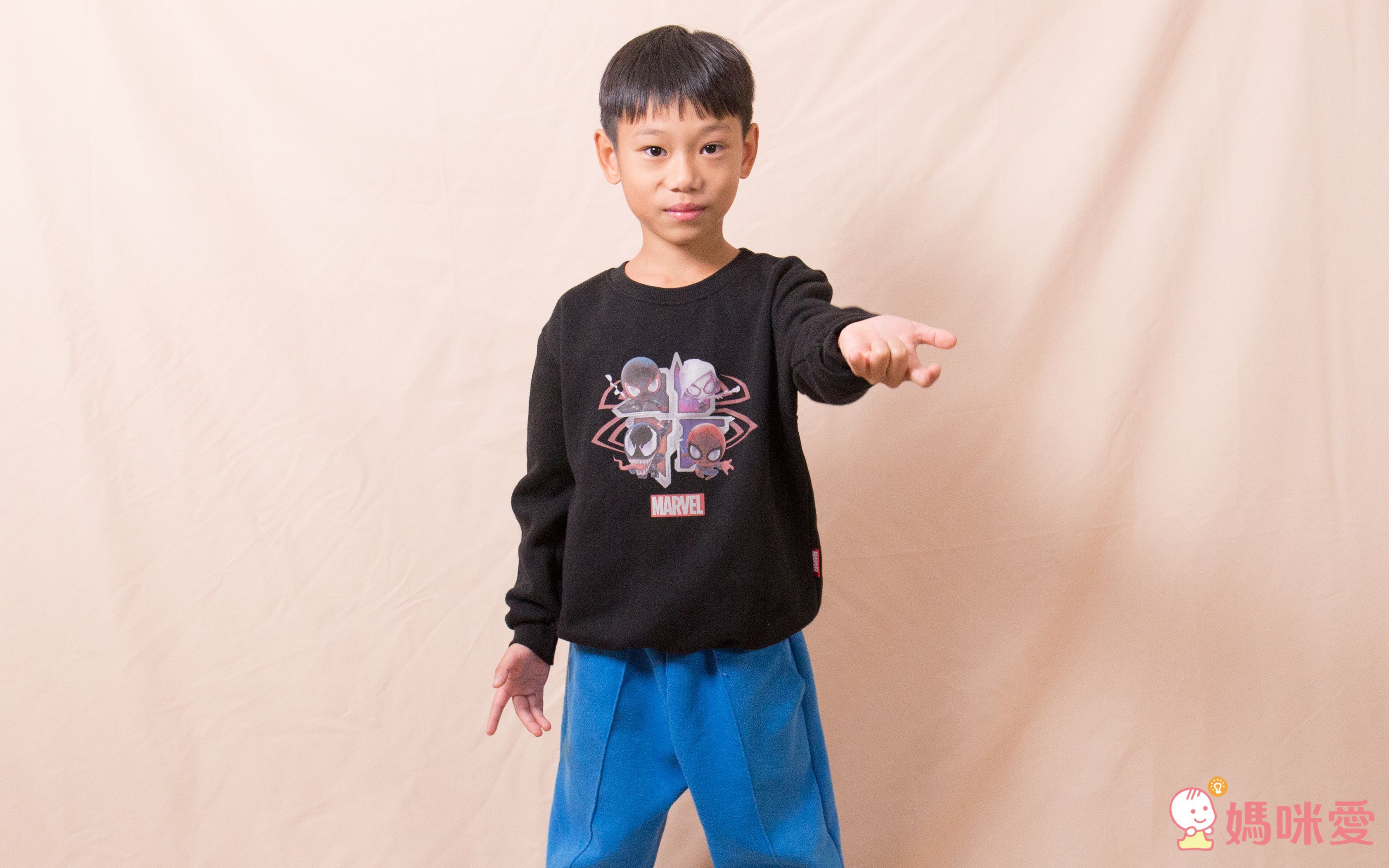 韓國 NYkids - 迪士尼純棉反光T-美國隊長-白