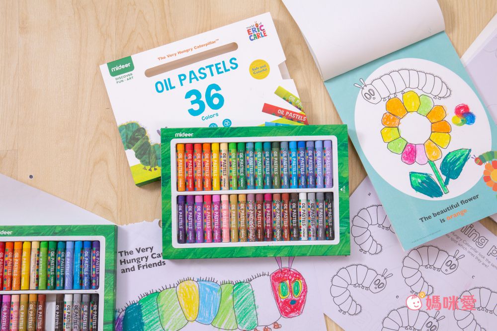暢銷繪本聯名！好餓的毛毛蟲 x MIDEER 可水洗彩色筆、蠟筆