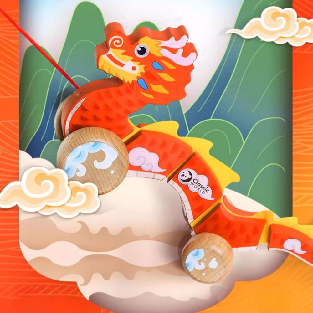 如意龍行手拉車《10528》