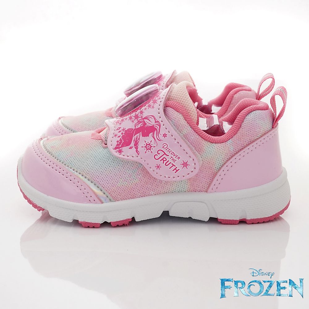 台灣製冰雪奇緣電燈運動款(中小童段)-運動鞋-亮粉