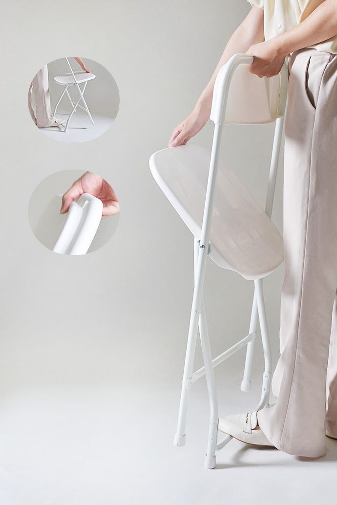 家窩 - MIT ERICO mine極簡人體工學耐固折合椅-2色可選-摩登黑