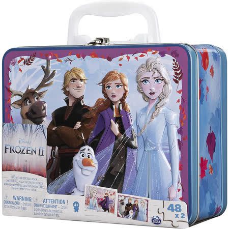 Disney 迪士尼 - 《 Disney 迪士尼 》冰雪奇緣2:3D手提鐵盒拼