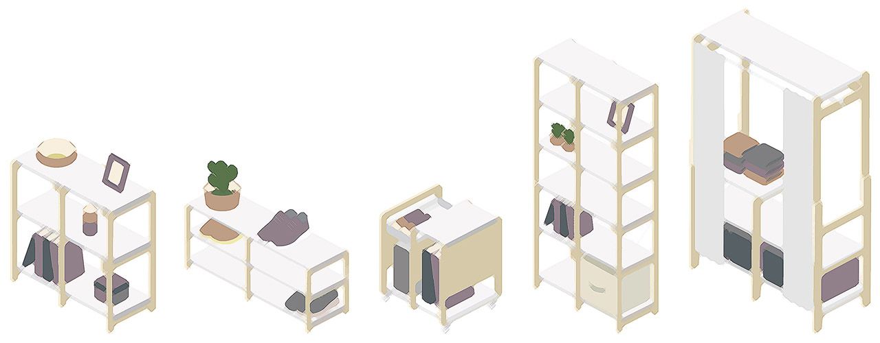 走走家具 - (7/20後出貨)走走移動邊架-清新白 (48.7 / 43 / 55 (cm))