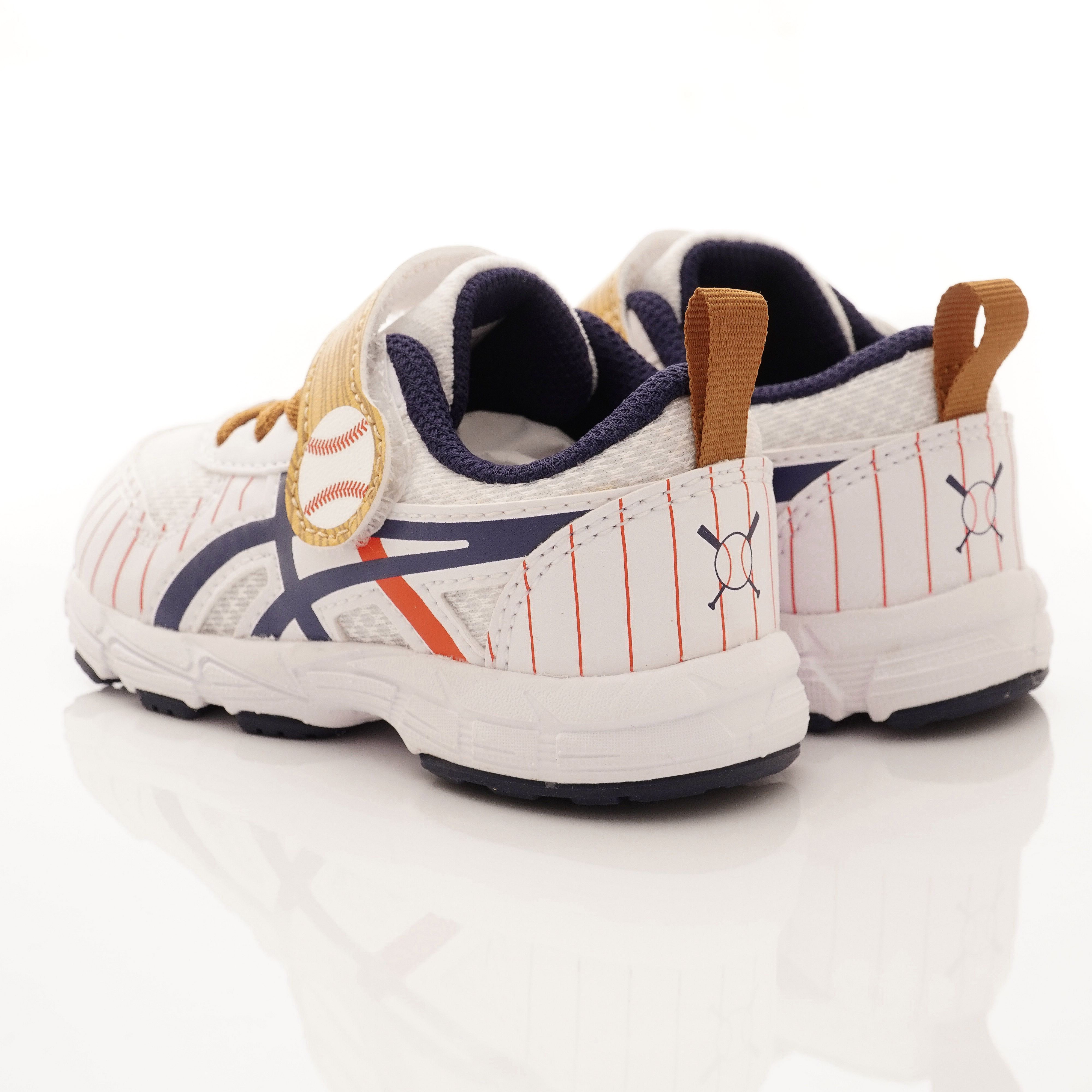 asics 亞瑟士 - 機能童鞋-棒球造型後穩定學步鞋(寶寶段)-白卡其