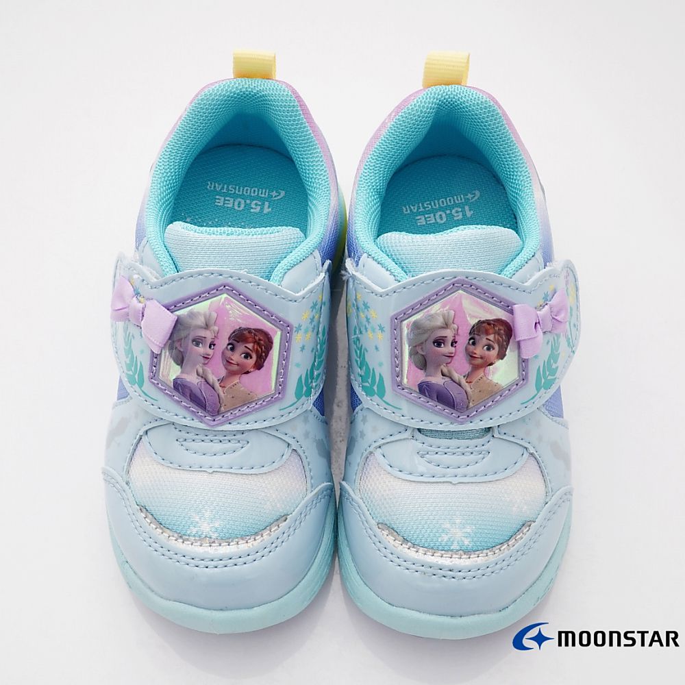 MOONSTAR日本月星 - 日本月星冰雪聯名運動鞋(中小童段)-淺藍