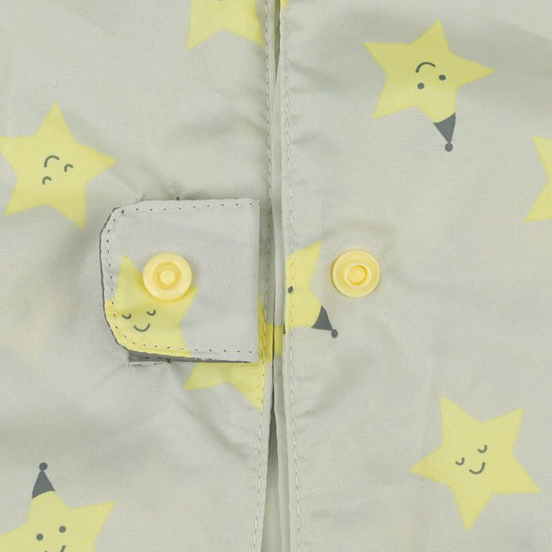 akachan honpo - 強力防潑水雨衣-星星-灰色