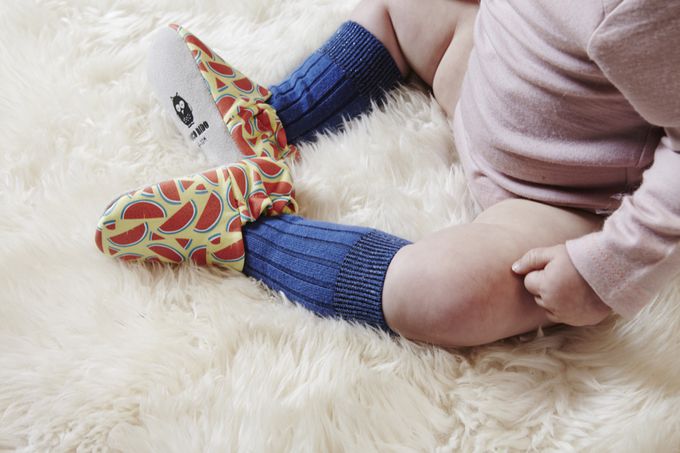 英國 POCO NIDO - 寶寶手工鞋 /學步鞋-西瓜切切切