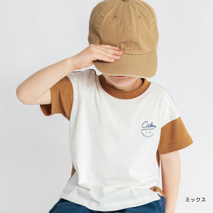 日本 BRANSHES - 潮流感英文logo短袖上衣-紫