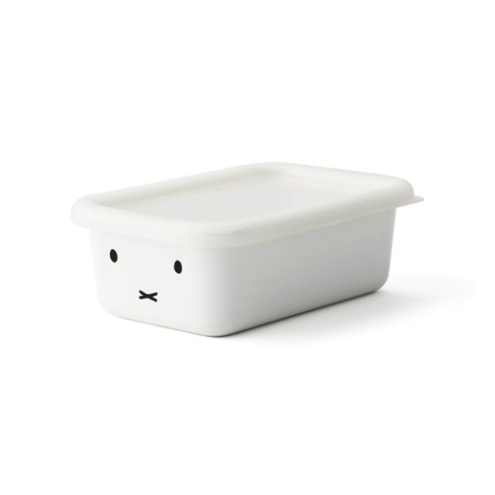 FUJIHORO 富士琺瑯 - 米菲兔系列-琺瑯烘焙保鮮盒淺型-S-容量:0.42L 重量:0.25kg