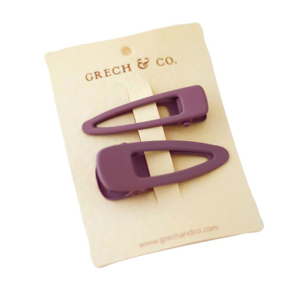 丹麥 GRECH & CO. - 髮夾二入組-藕粉