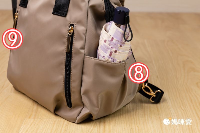 多達10個夾層！日本連線 ✈ 輕量減壓媽媽包