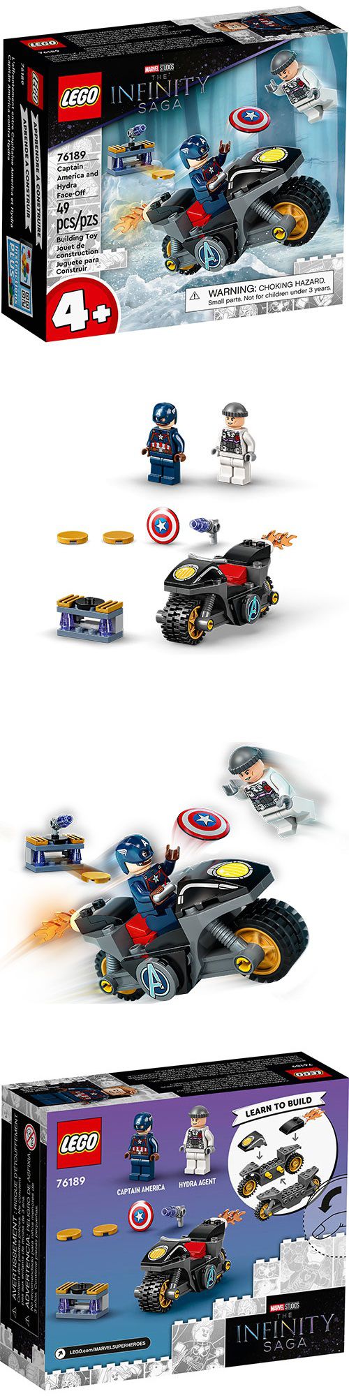樂高 LEGO - 樂高積木 LEGO《 LT76189》SUPER HEROES 超級英雄系列 - Captain America and Hydra Face-Off-49pcs