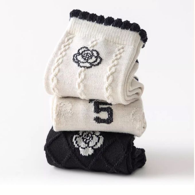 腳ㄚ子 - 幼/兒童棉質中筒襪 童襪 襪子 棉襪 兒童襪-高貴公主