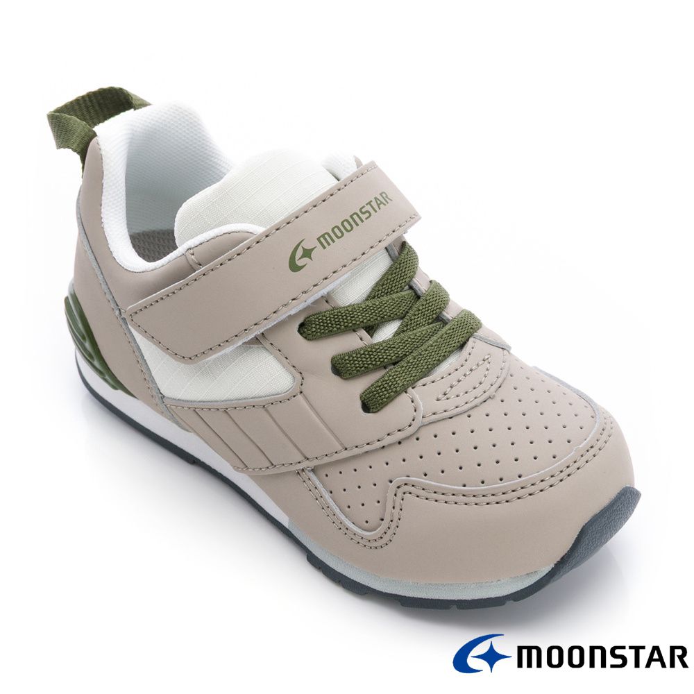 日本Moonstar月星頂級童鞋-HI系列高機能-2E楦3978卡其(中小童段)-機能鞋-卡其-15~21cm