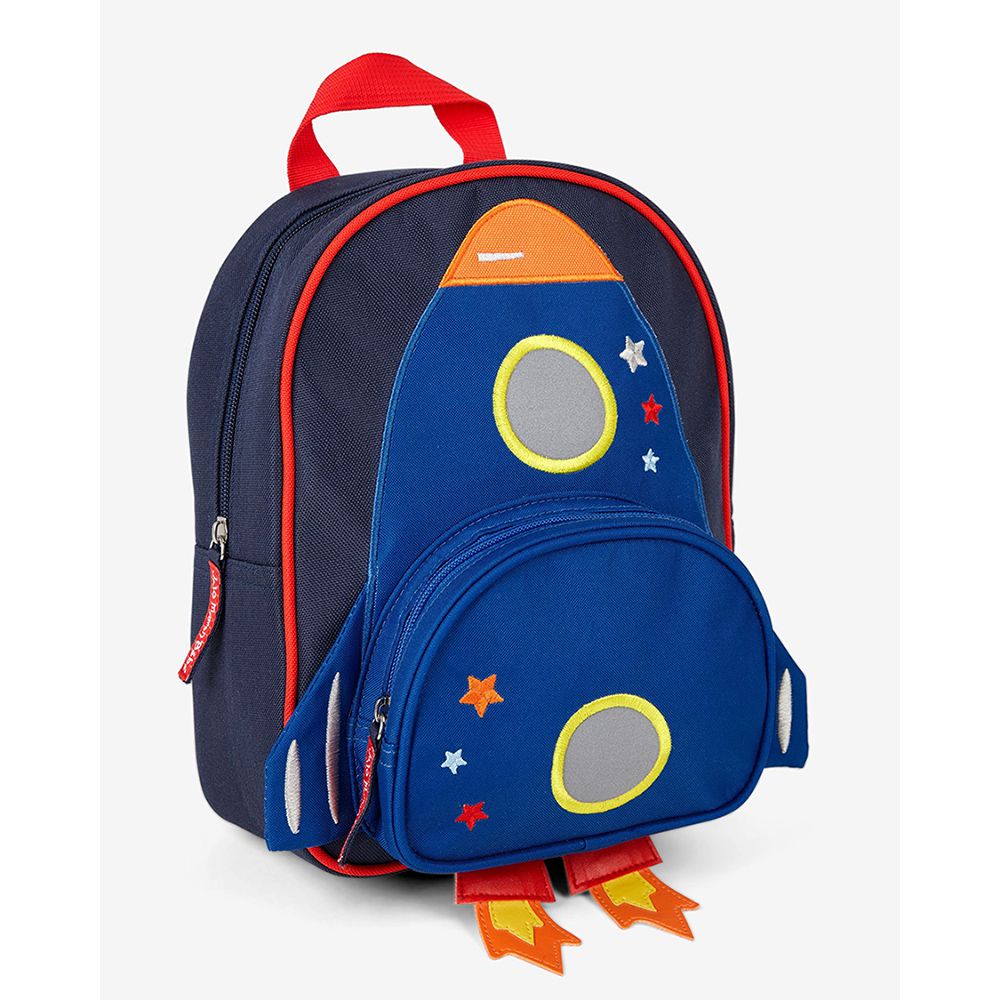 幼稚園/大童防潑水後背包 學生包 旅行包-藍色火箭