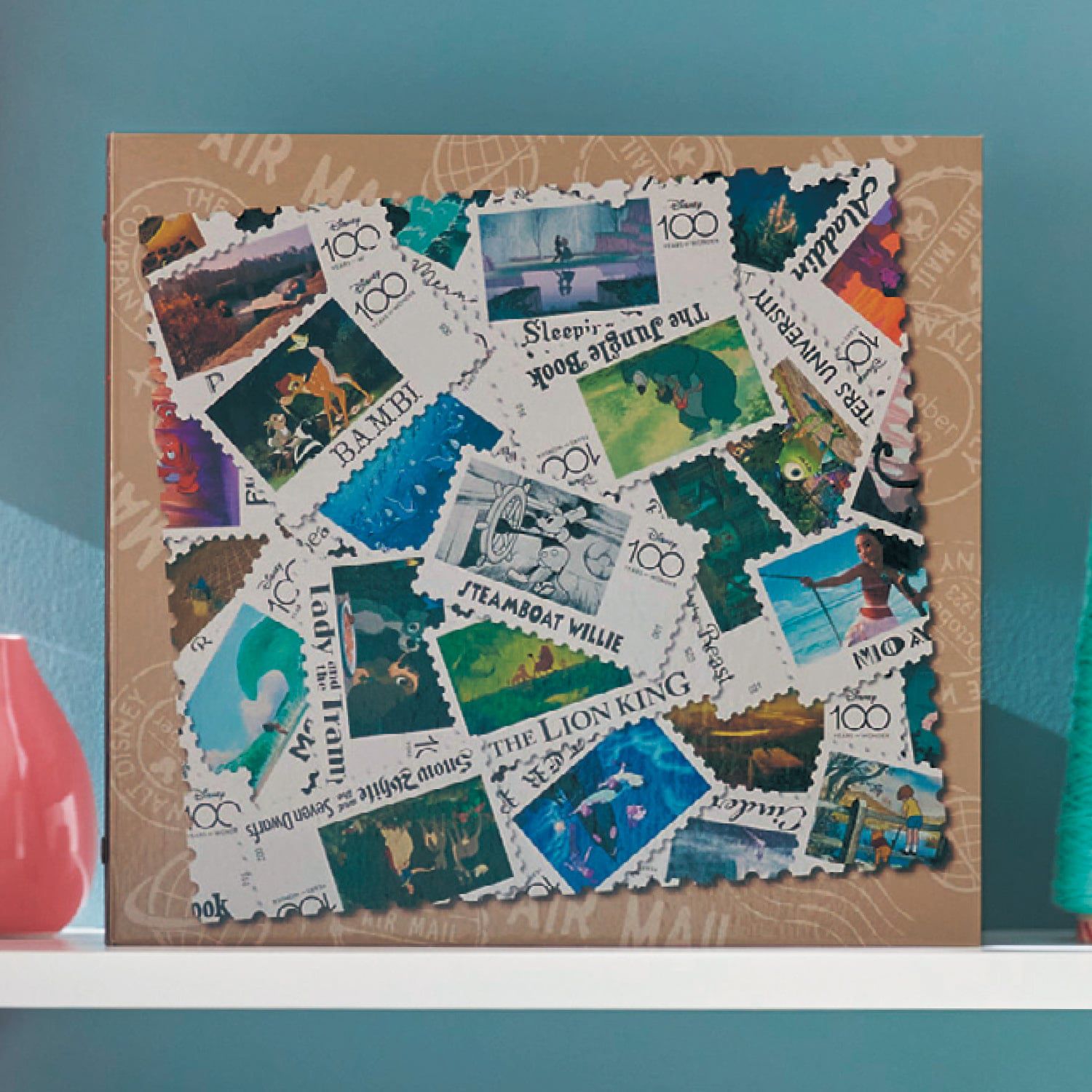 日本千趣會 - 日本製 迪士尼100週年紀念精裝相本(250枚)-角色大集合-粉 (3x5相片)