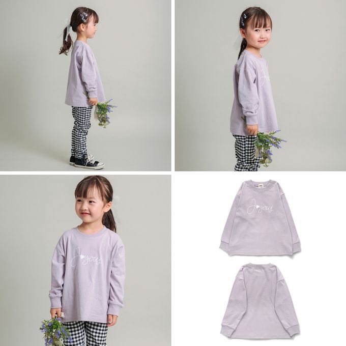 日本 BRANSHES - 100%棉 女孩印花薄長袖上衣-甜甜圈-米白