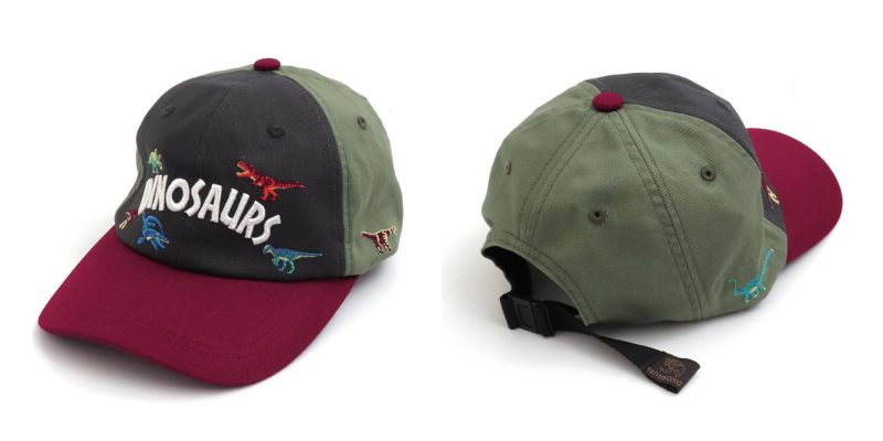 日本 BREEZE - 聯名款 恐龍刺繡棒球帽-撞色-亮橘