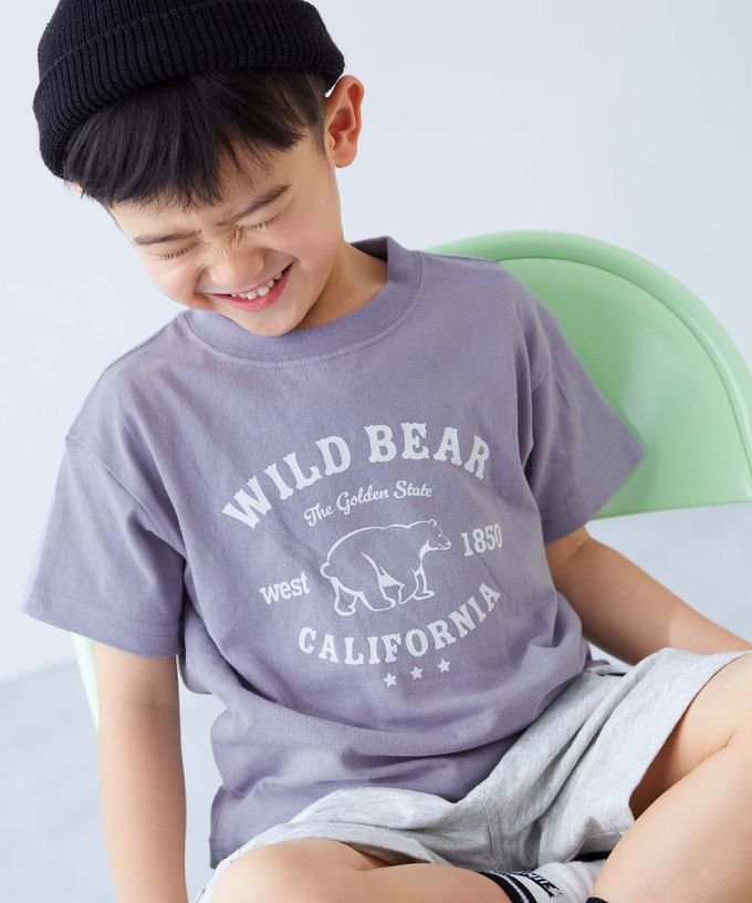 日本 devirock - 純棉定番短袖上衣-問號-淺灰紫