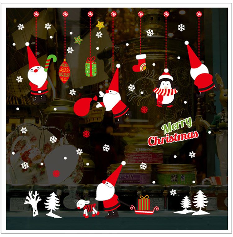 JB Design - 時尚壁貼-聖誕老人企鵝JJ808 (60cm*45cm)