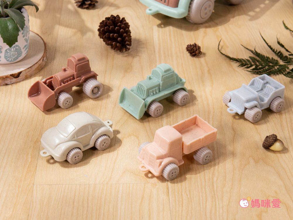 瑞典Viking toys - 莫蘭迪色系 - 巧克力小車隊(5件組)-7cm