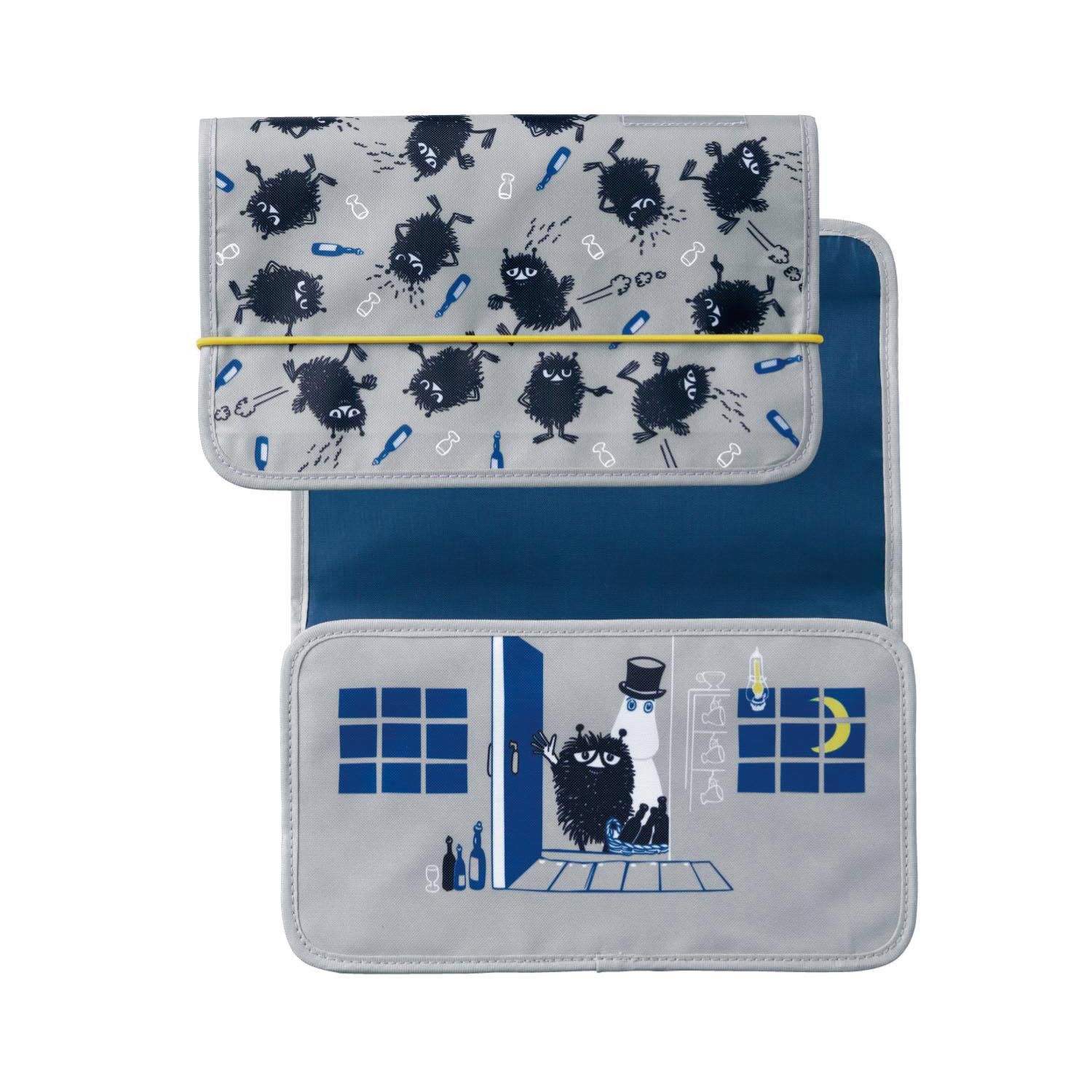 日本千趣會 - moomin多夾層風琴式文件夾(小型文件)-紅 (約25.5x15x2.5cm)