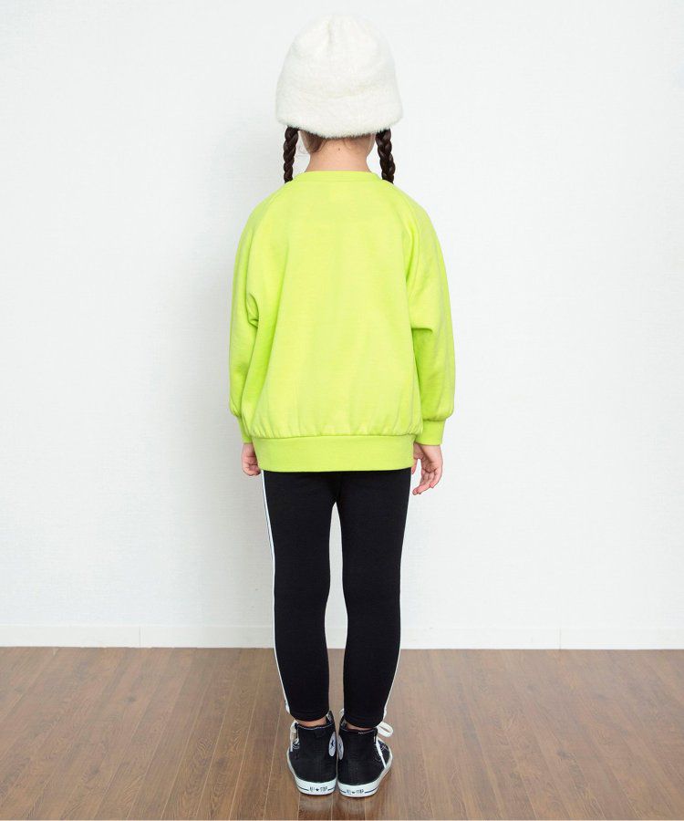 日本 BREEZE - 彩色英文標語裏毛率性運動衫-海軍藍