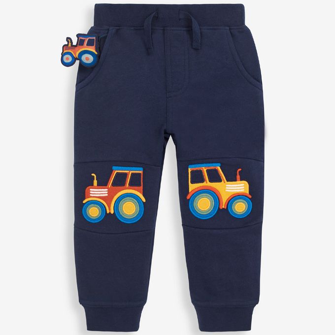 英國 JoJo Maman BeBe - 保暖100%純棉長褲-拖拉機