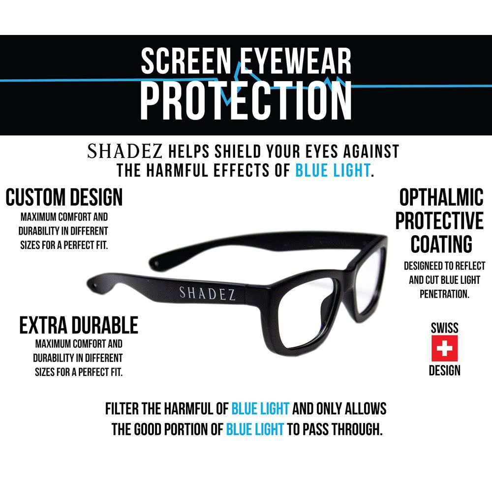 瑞士 SHADEZ - 兒童抗藍光眼鏡-熱力紅