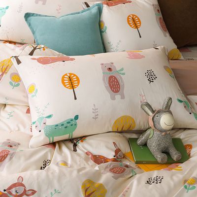 鴻宇 HongYew - 信封式枕套2入 300織美國棉-森林派對