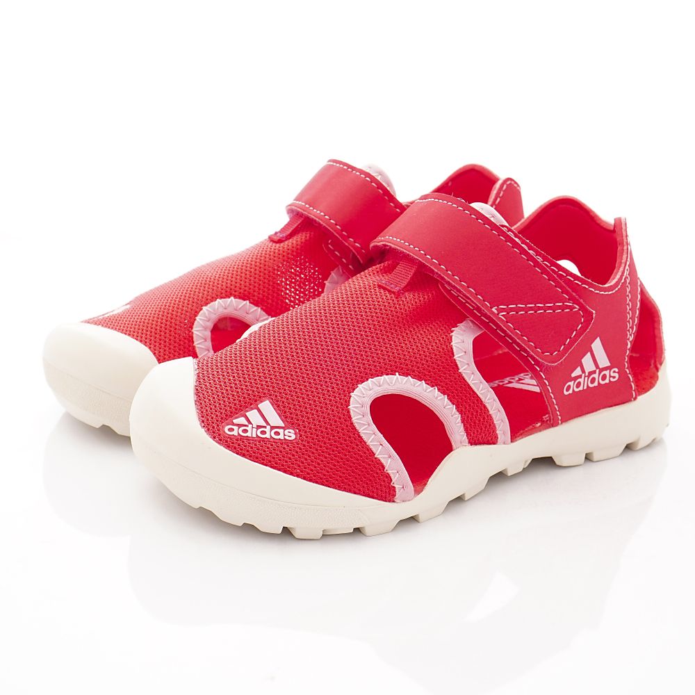 adidas - 愛迪達童鞋-護趾運動涼鞋(中大童段)-紅