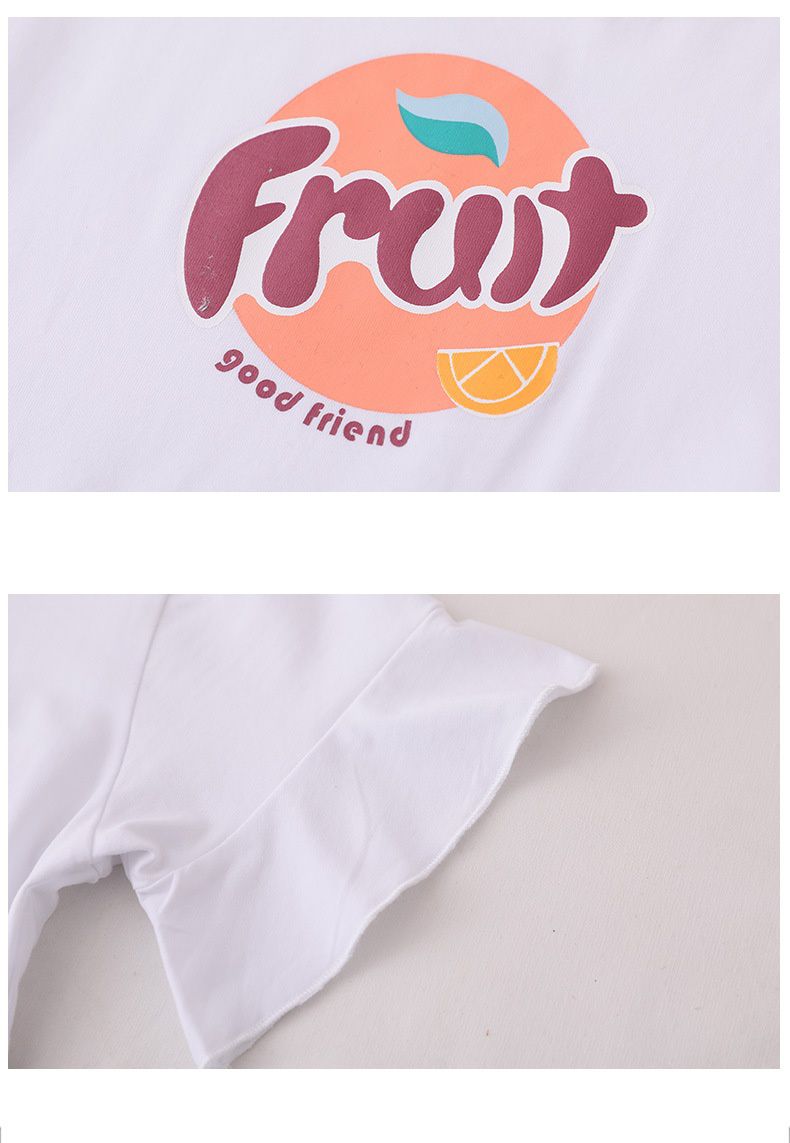 圓領短袖繽紛吊帶網紗蛋糕裙-圓點-白色-上衣+裙子