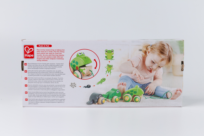 德國 Hape - 拖拉青蛙家族