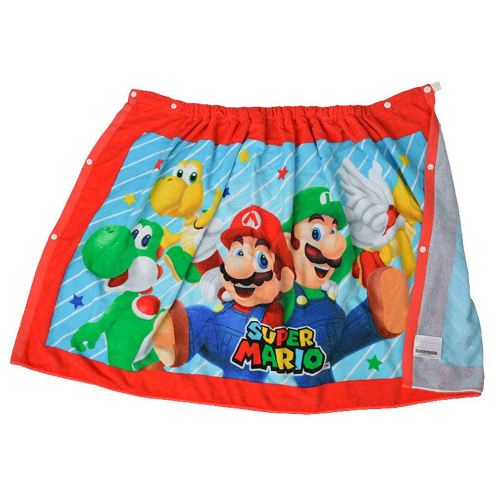 游泳浴巾60cm-超級瑪利歐 (約60×120cm)