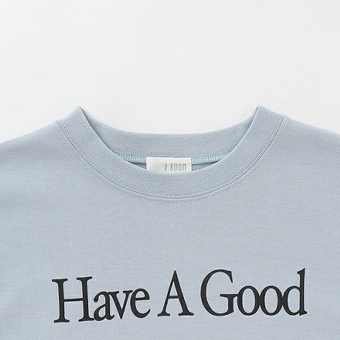 日本 b-ROOM - 天天穿速乾耐水洗印花長袖上衣-銀灰