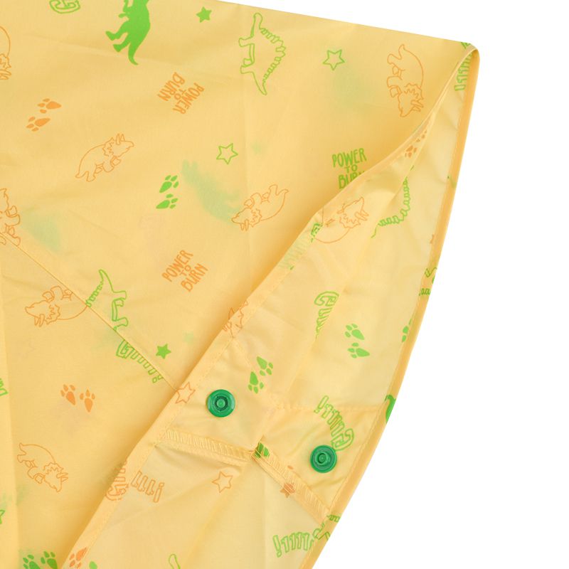 akachan honpo - 短斗篷式雨衣-恐龍-黃色 (80~95cm)