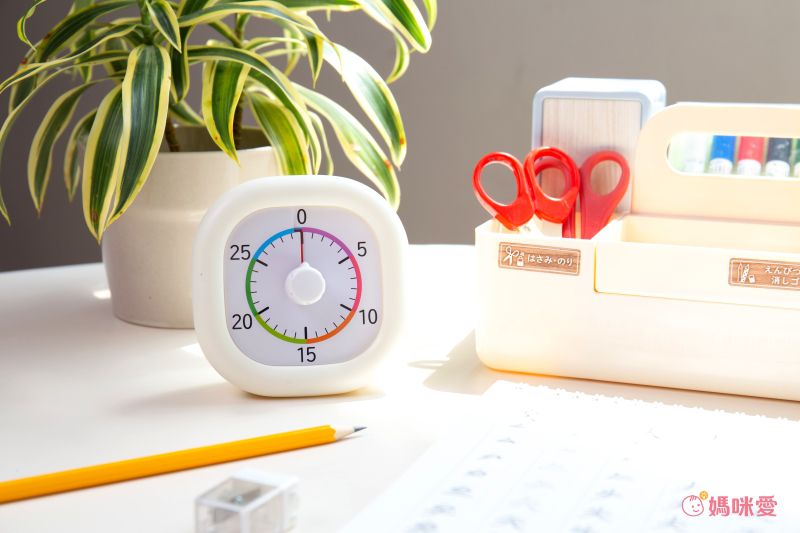 日本文具 SONIC - 時間流逝實感 倒數時鐘+時鐘-象牙白