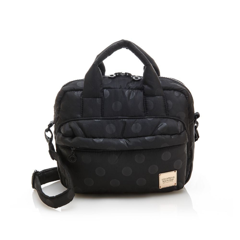 VOVAROVA - 荳芙包-SHINY DOTTY 黑-黑 (23cmx11cmx19cm)