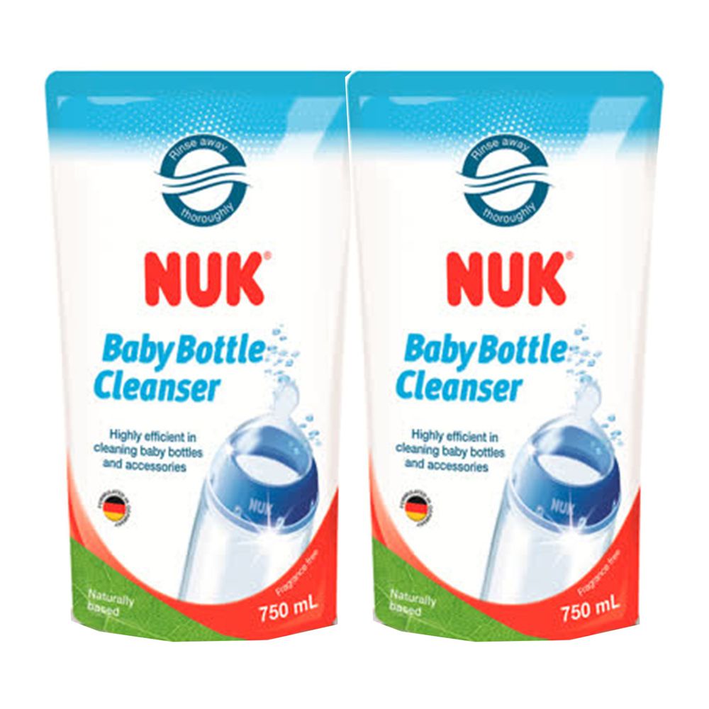 德國 NUK - 奶瓶清潔液-補充包-750ml*2