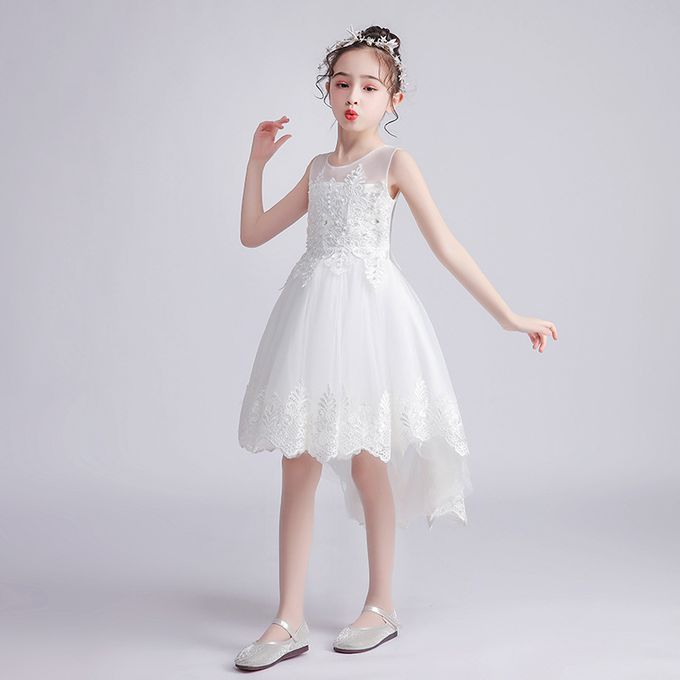 銀雪杉林拖尾禮服