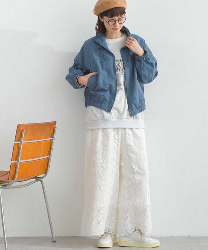 日本 Lupilien - 輕盈俏麗特色領尼龍短版薄外套-黑