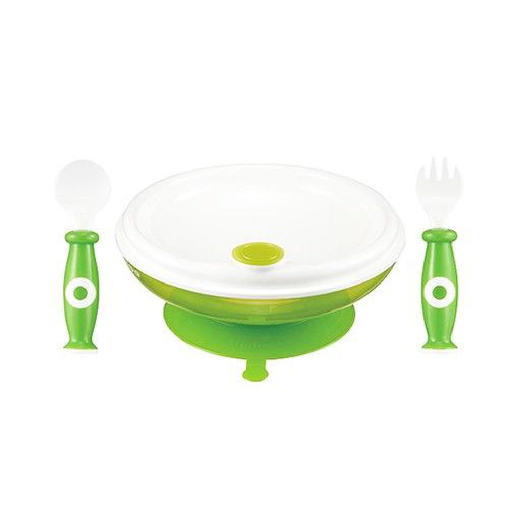 Simba 小獅王辛巴 - 保溫吸盤餐具組-淘氣綠