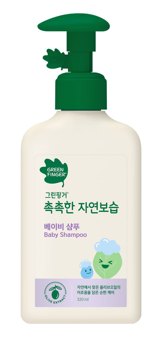 Green Finger - Green Finger - 綠手指 CHOKCHOK三效保濕嬰幼兒系列-頭髮柔順二入組-洗髮乳320ml*2/加贈詩比樂乾濕二用紗布巾20*10cm(40抽）1盒