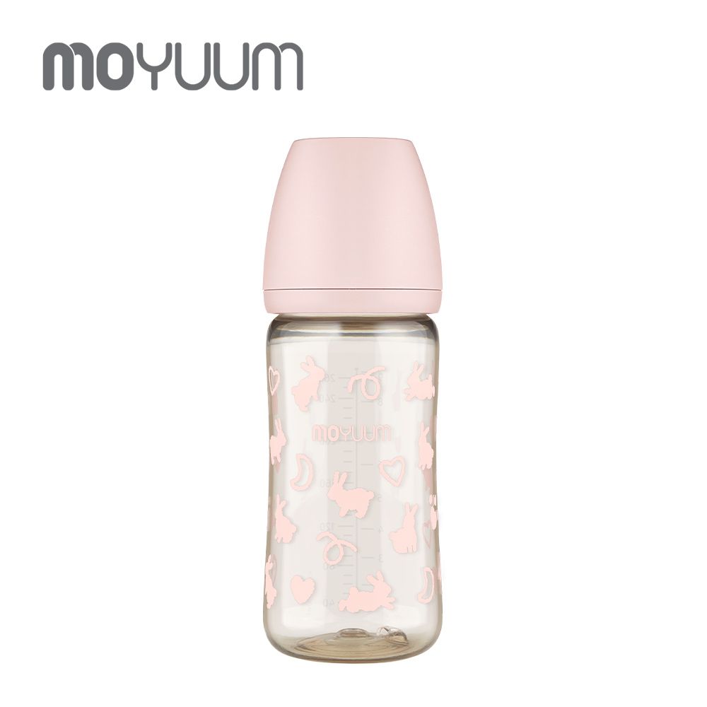 韓國 Moyuum - PPSU 寬口奶瓶-棉棉兔-270ml